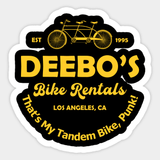 Deebo Tandem Bike Rentals Sticker